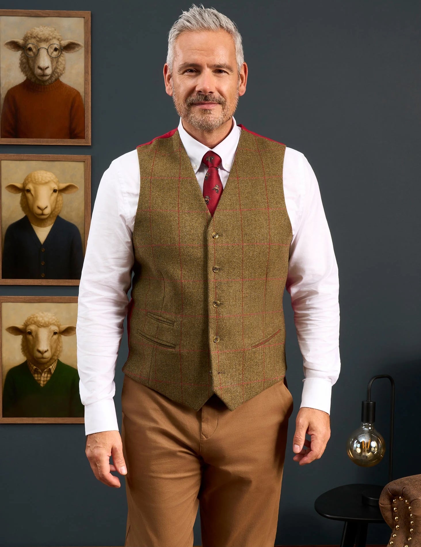 Combrook Väst - Sage Tweed
