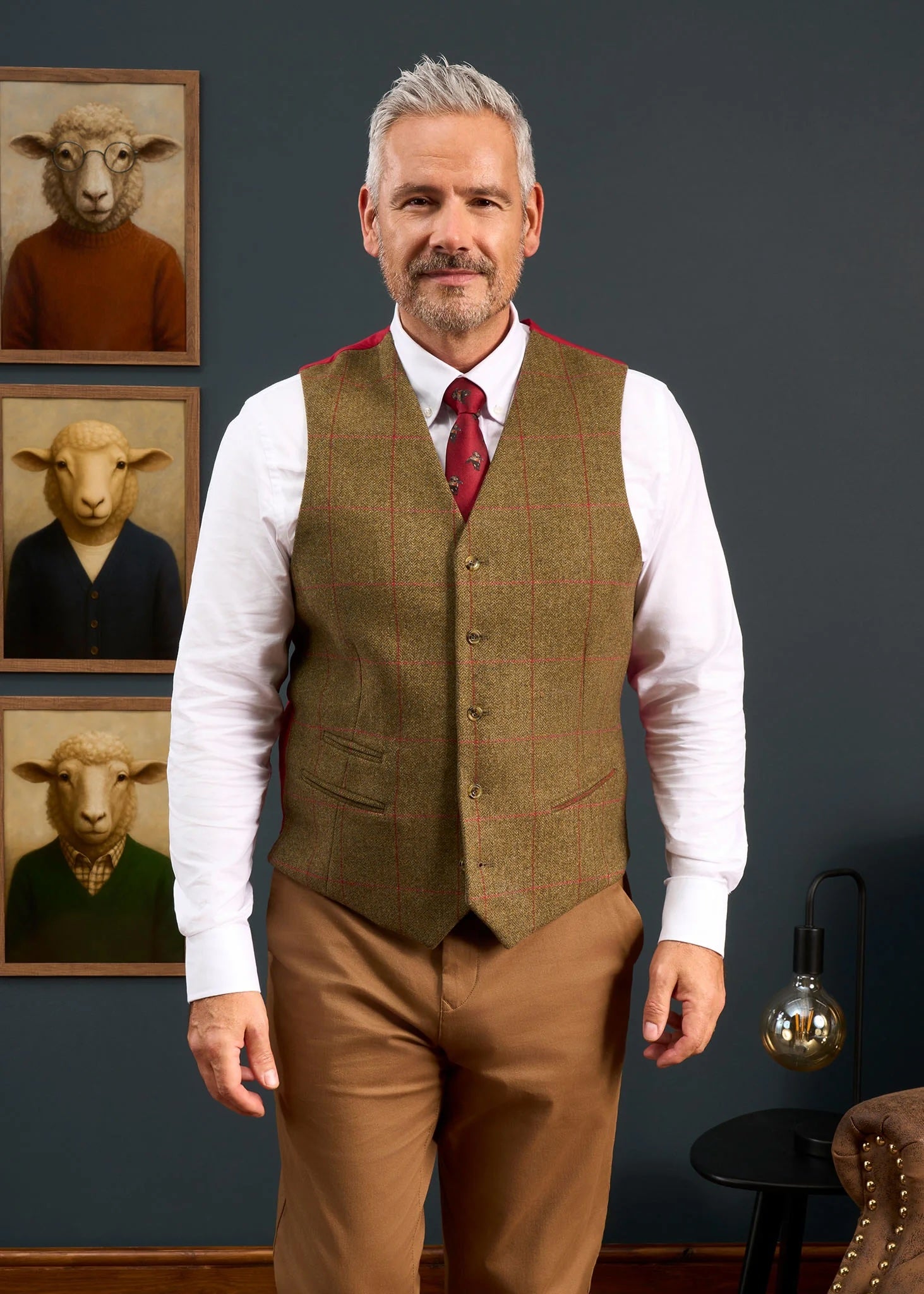 Combrook Väst - Sage Tweed