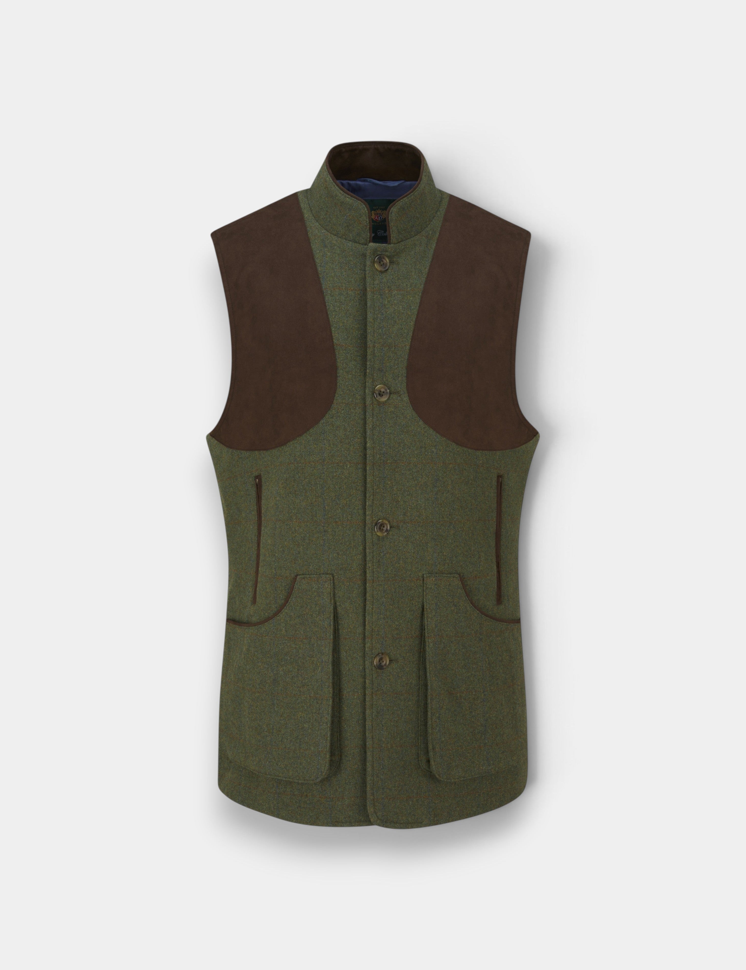 Alan Paine Combrook Jaktväst i Tweed - Mariner – produktbild framifrån