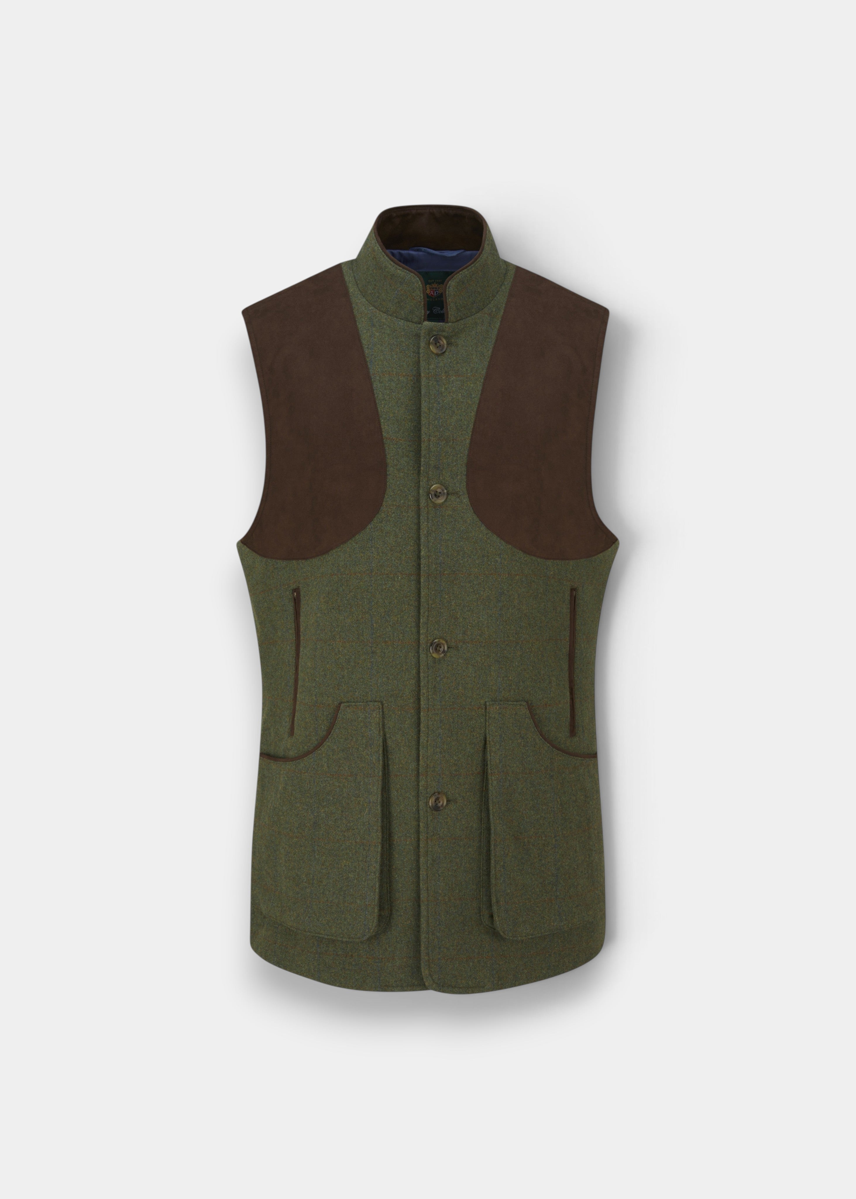 Alan Paine Combrook Jaktväst i Tweed - Mariner – produktbild framifrån
