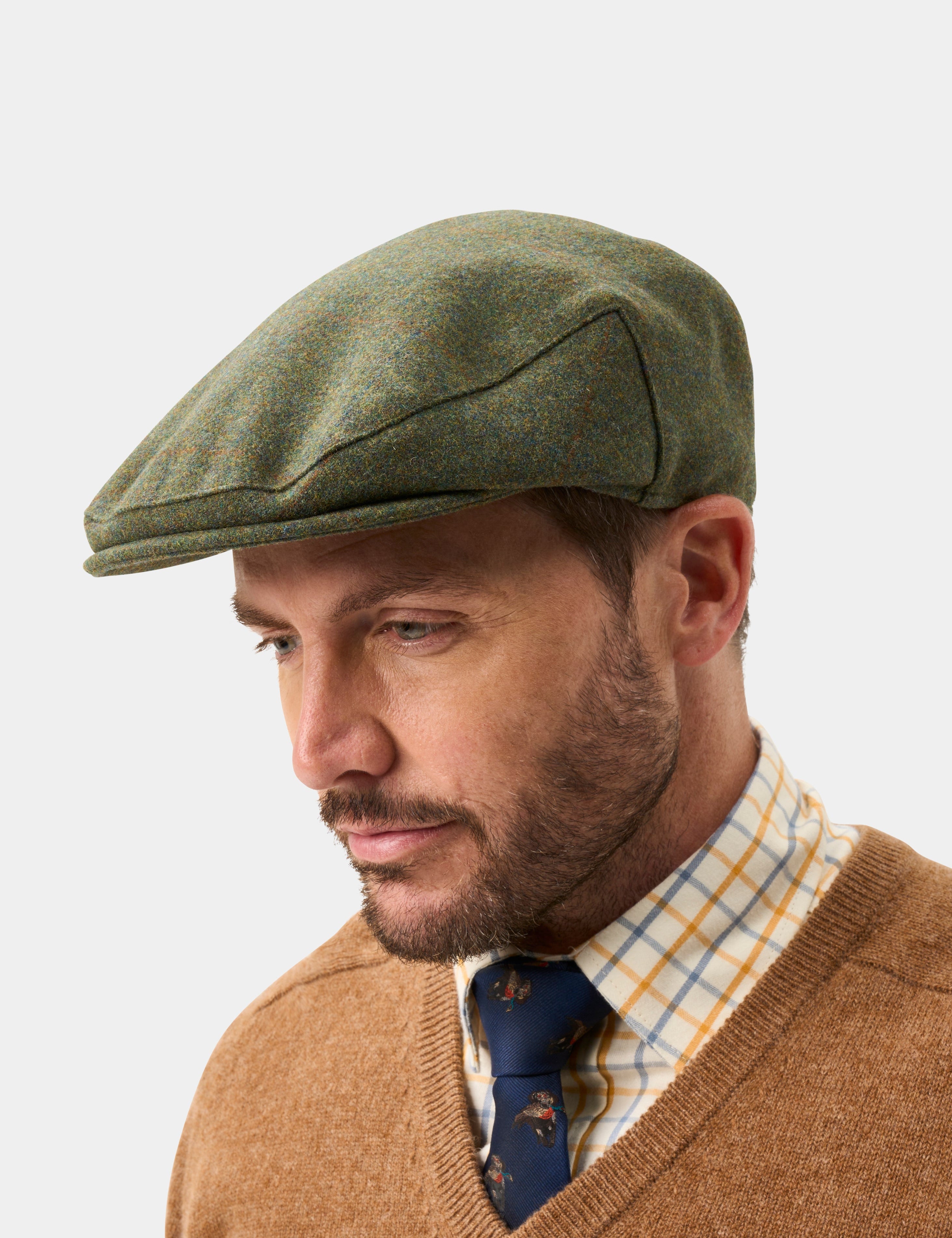 Alan Paine Combrook Mariner - Flat Cap i Tweed – produktbild från sidan