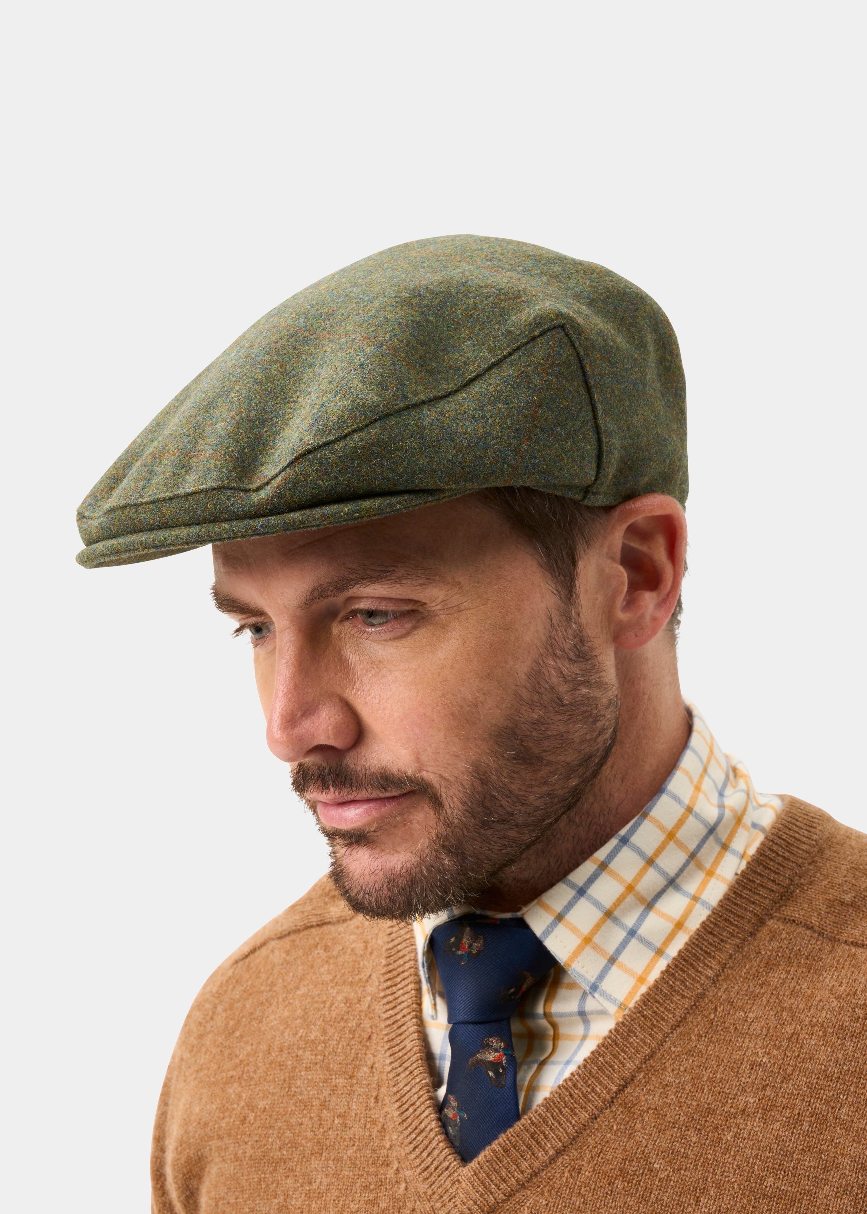 Alan Paine Combrook Mariner - Flat Cap i Tweed – produktbild från sidan