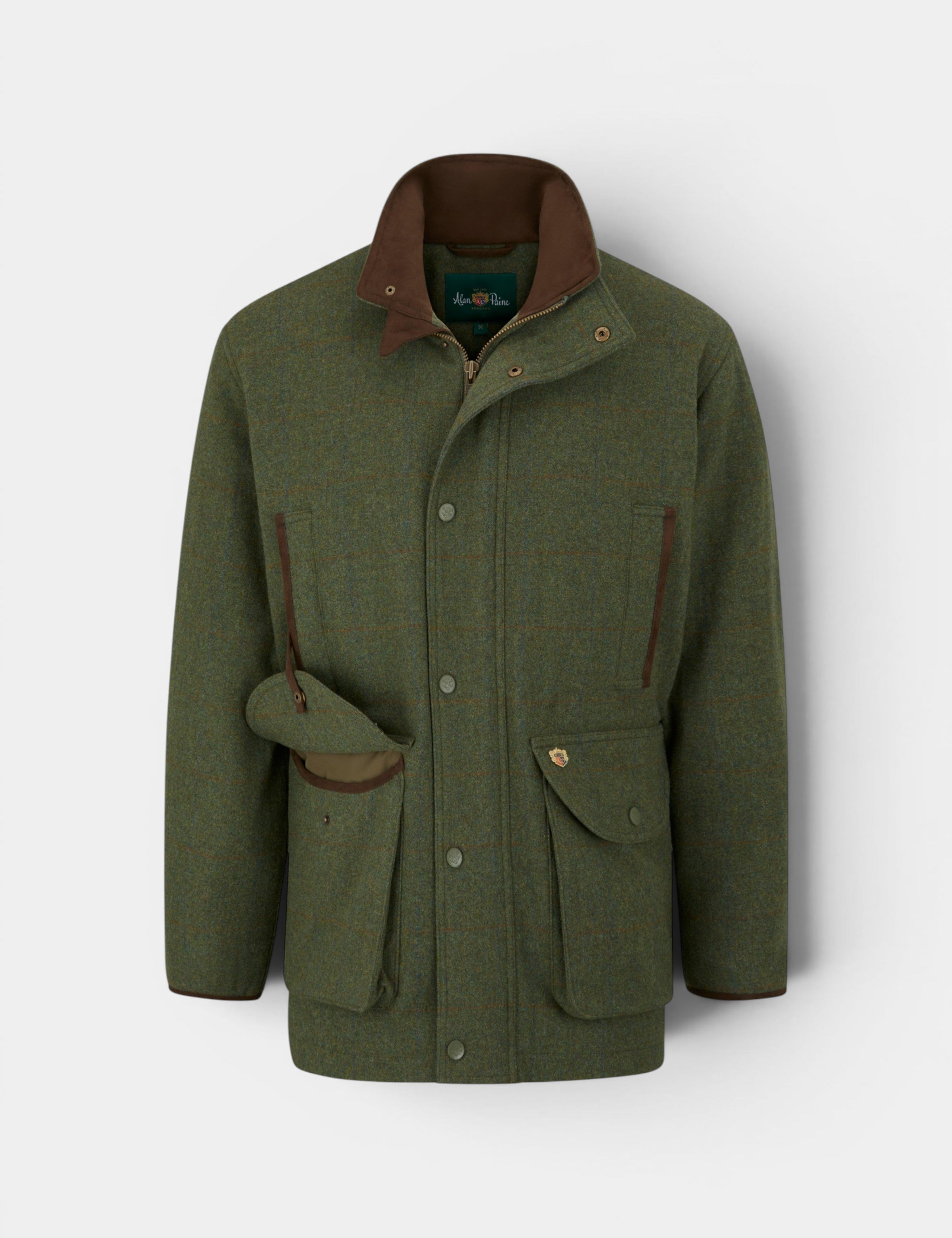 Alan Paine Combrook Field Coat Mariner - Tweedjacka Herr – produktbild framifrån