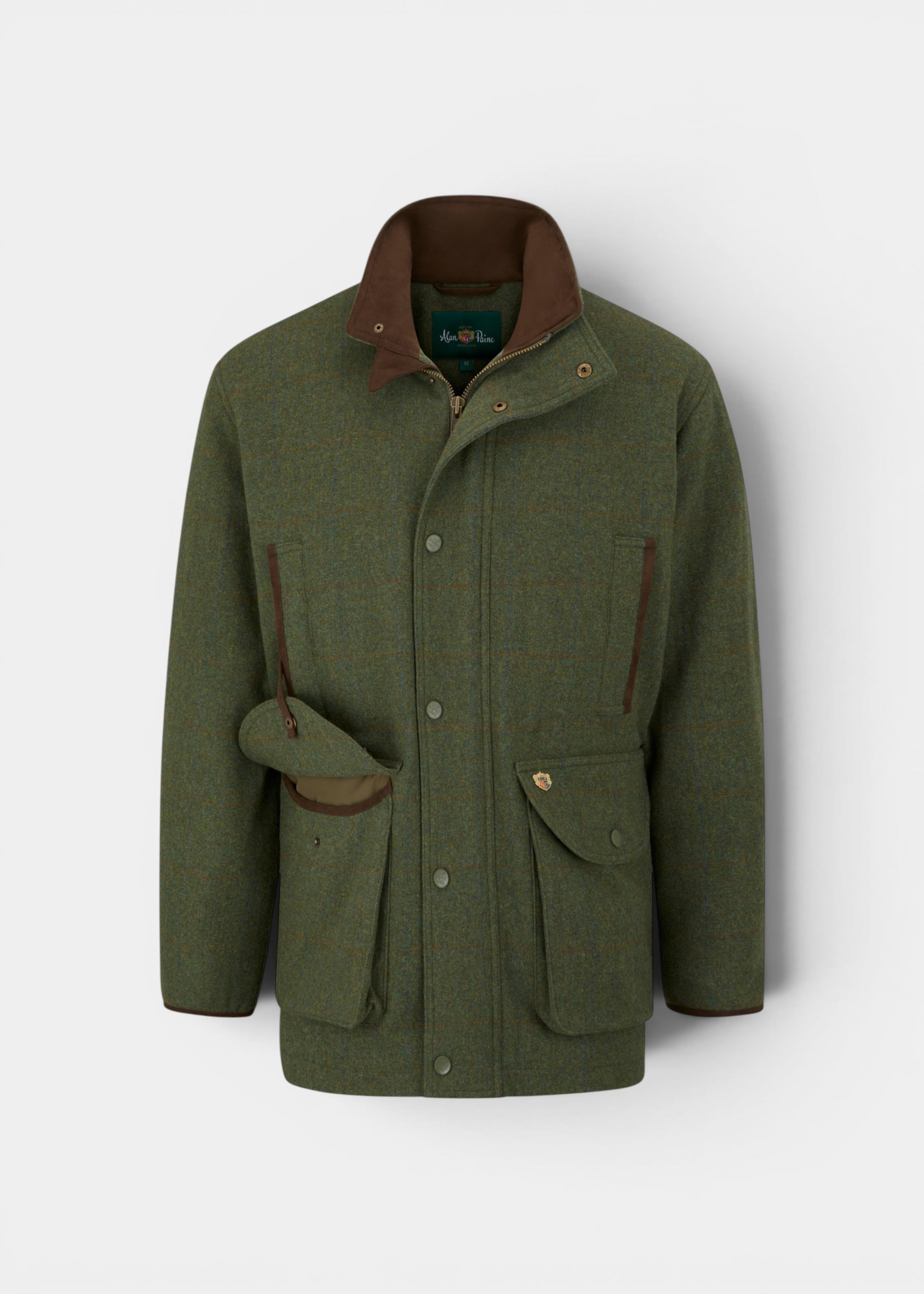 Alan Paine Combrook Field Coat Mariner - Tweedjacka Herr – produktbild framifrån