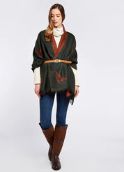 Birchdale Stole ull - Ivy Green