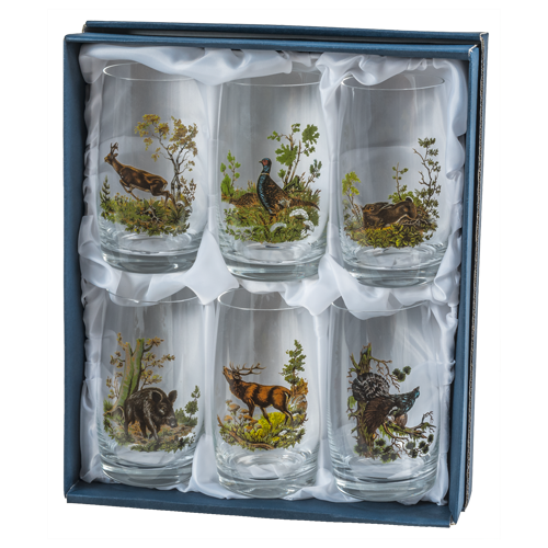 Ölglas Med Djurmotiv - 6-pack