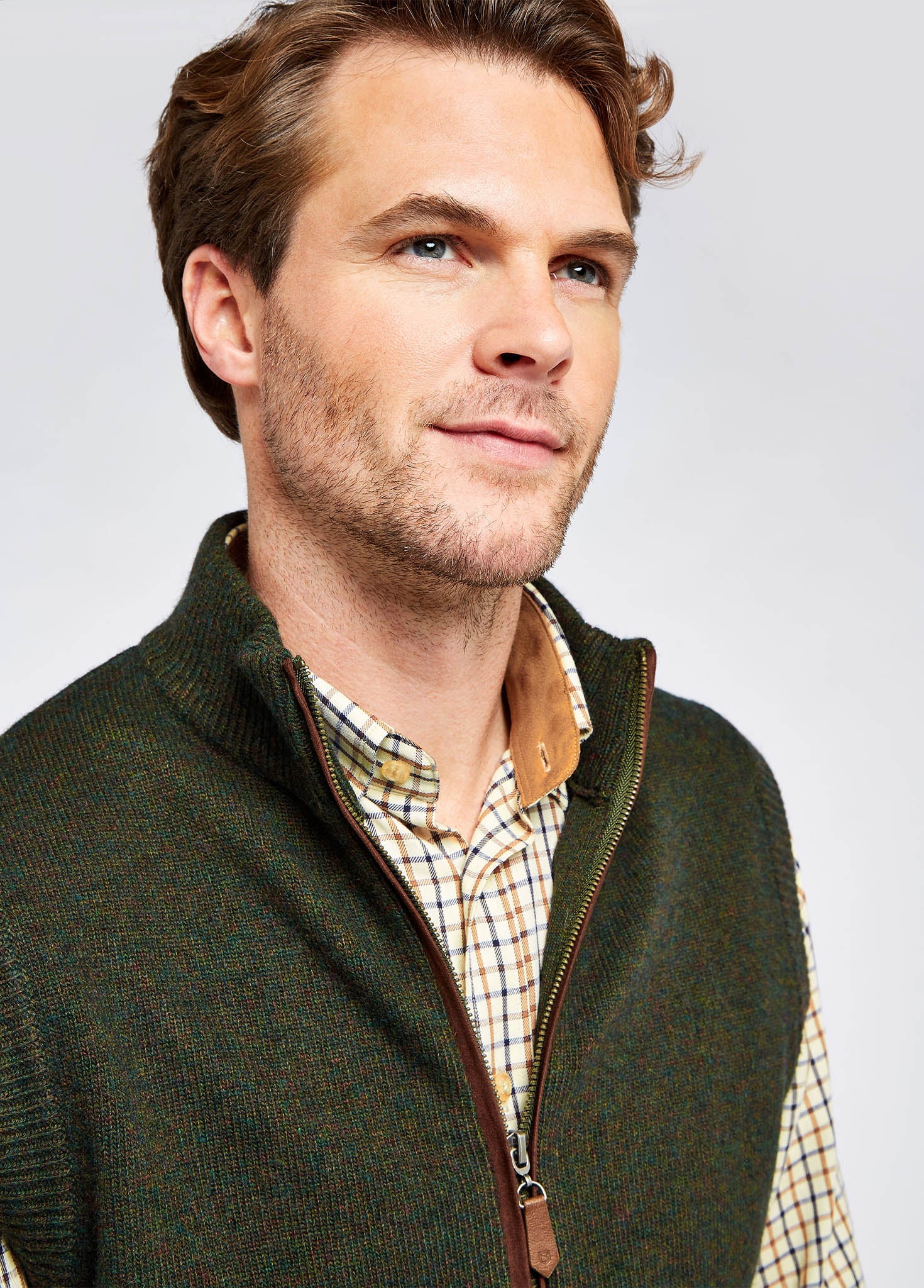 Upperwood Bodywarmer Olive - Stickad Väst