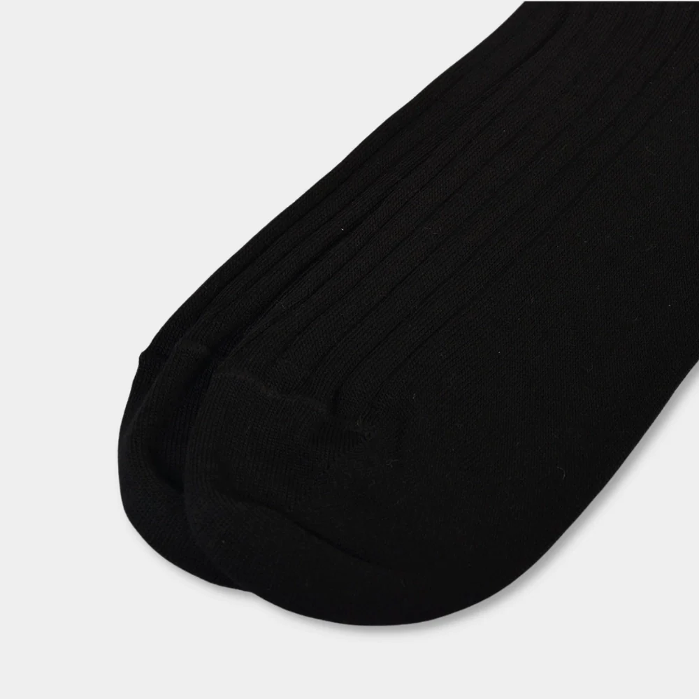 Ribbed Socks - Merino wool black