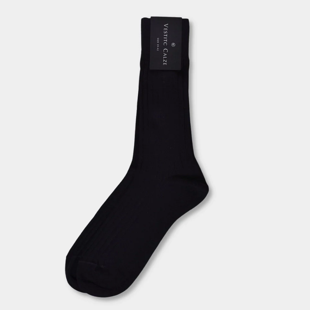 Ribbed Socks - Merino wool black