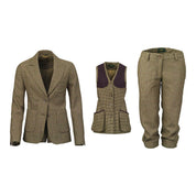 Laksen Lily Tweedkostym Dam, kavaj, väst och breeks