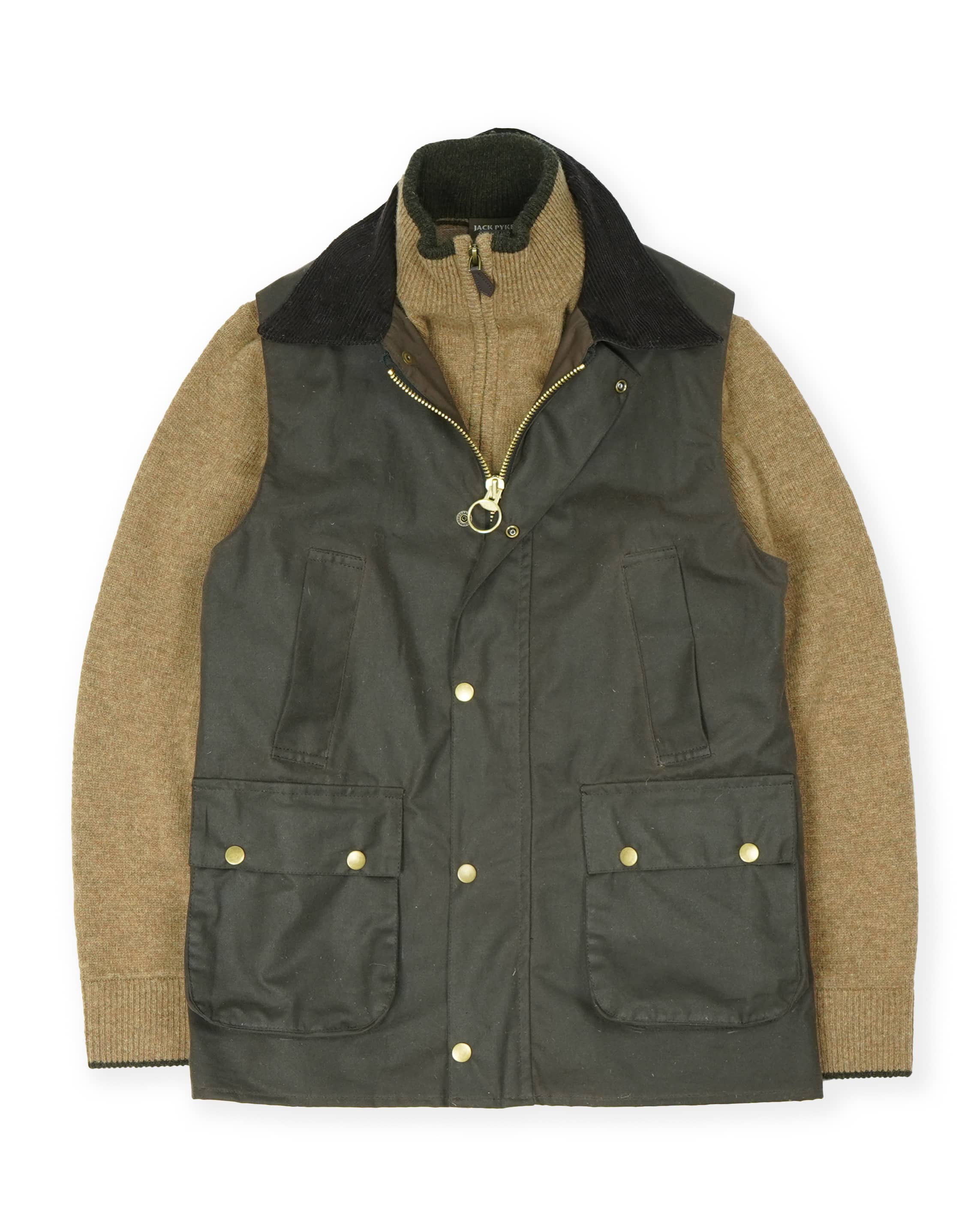 Lambswool Half-Zip Sweater - Beige