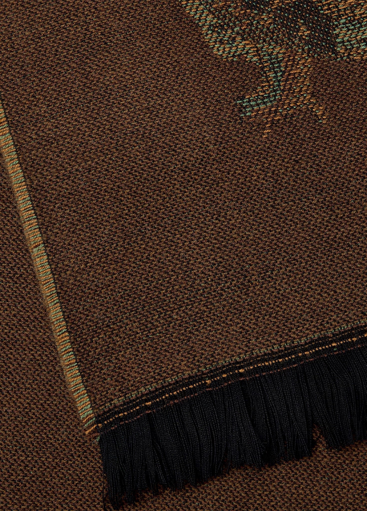 Birchdale Stole ull - Ivy Green