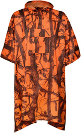 Regnponcho i Orange Camouflage
