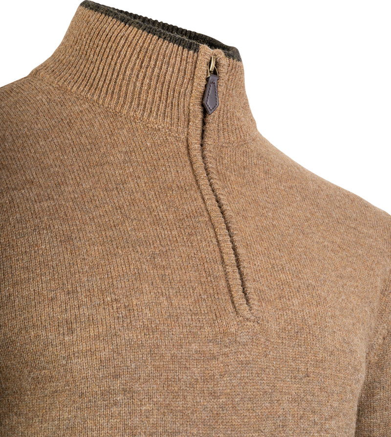 Lammullströja Half-Zip - Beige