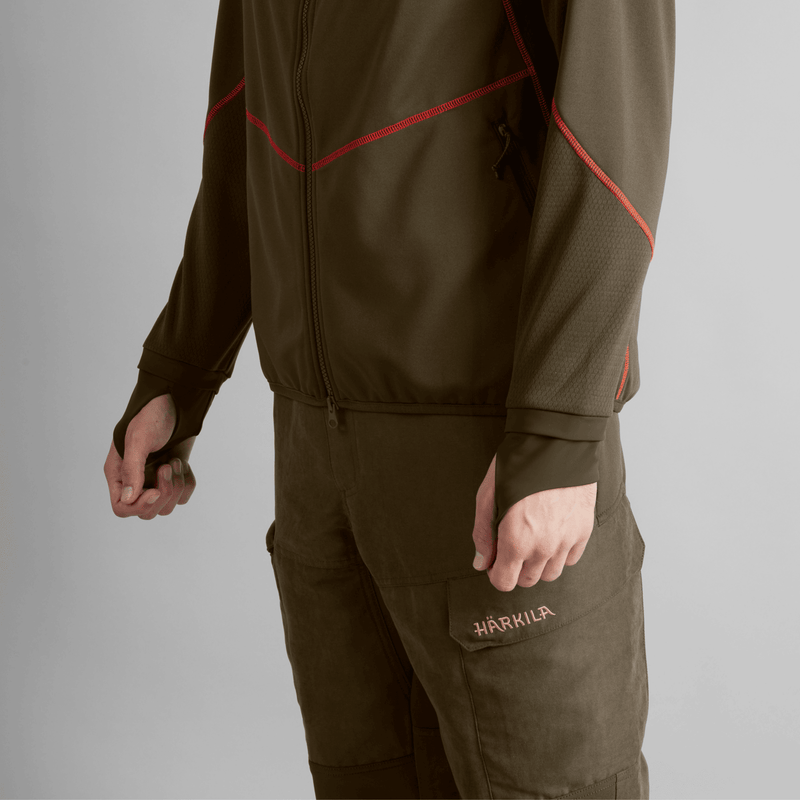 Härkila Scandinavian Fleecejacka - Willow Green/Shadow Grey