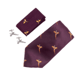 Present till Jägare - Slips, Näsduk och Manschettknappar i Fasanmotiv - Jaktstil.se