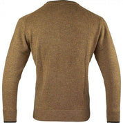 V-ringad Tröja i Lammull - Beige - Jaktstil.se
