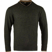 Lambswool V-neck Sweater - Green - Jack Pyke