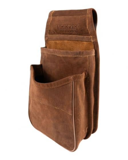 Nubuck Patronväska - Brunt Läder