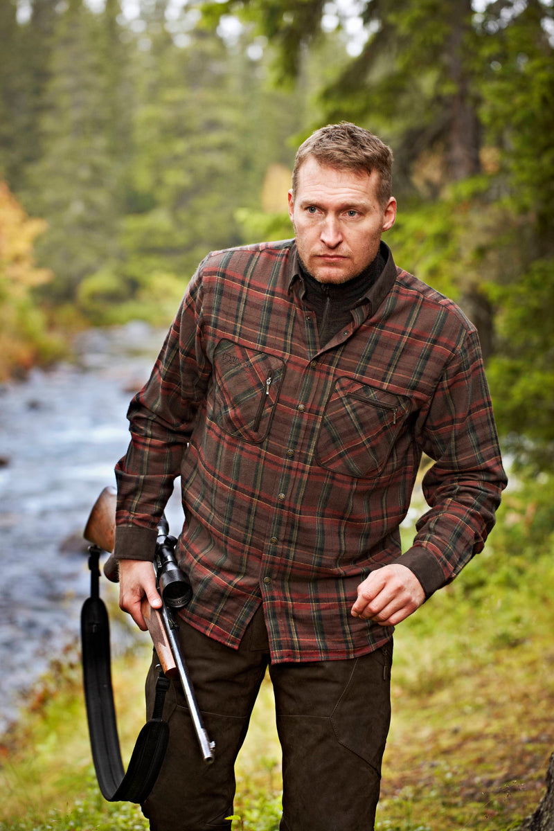 Pajala Red Check - Jaktskjorta i Flanell
