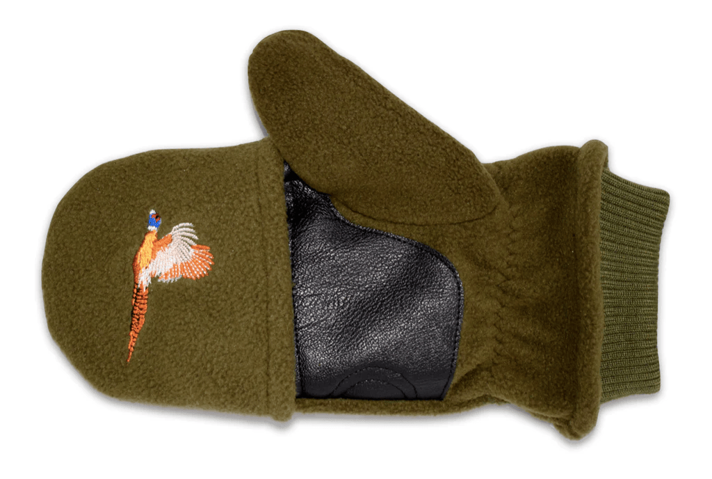 Skyttehandskar i Fleece - Fasan