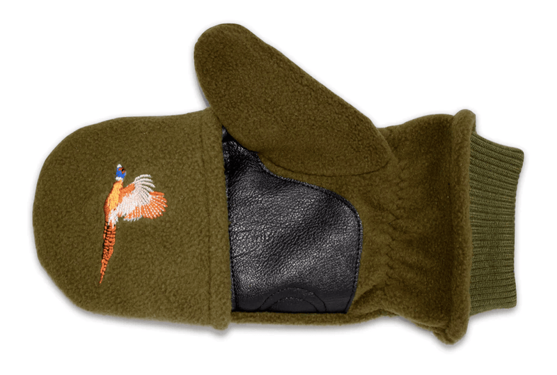 Skyttehandskar i Fleece - Fasan