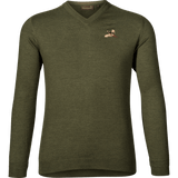 Woodcock V-ringad Tröja  - Classic Green