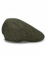 Flat Cap i Grön Tweed - Herringbone