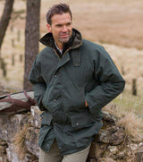 Oljerock Highland - Fodrad Vaxad Jacka