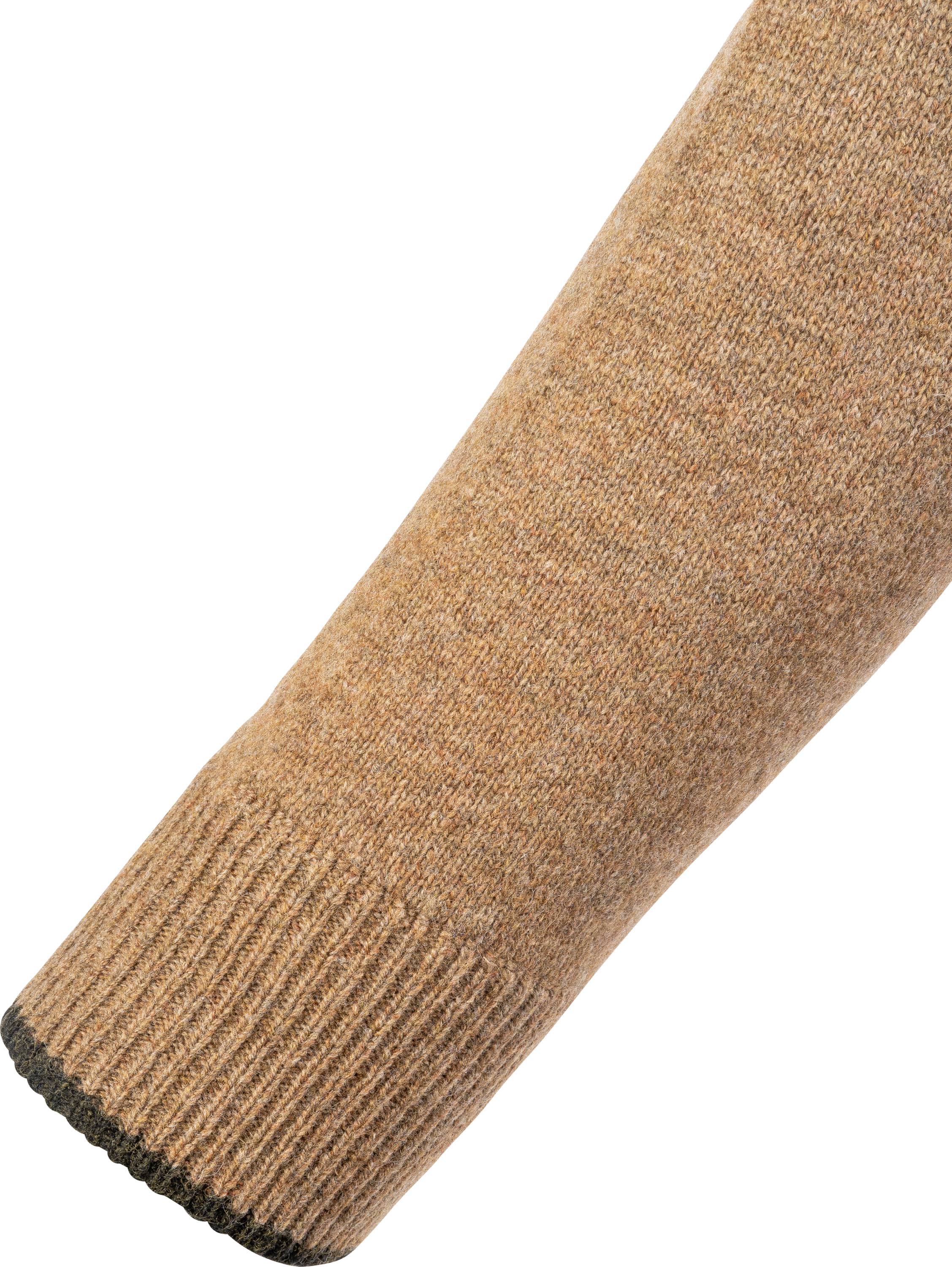 Rundhalsad Lammullströja - Beige 