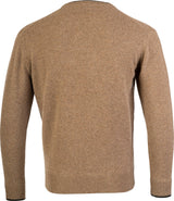 Rundhalsad Lammullströja - Beige 