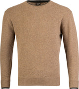 Rundhalsad Lammullströja - Beige 