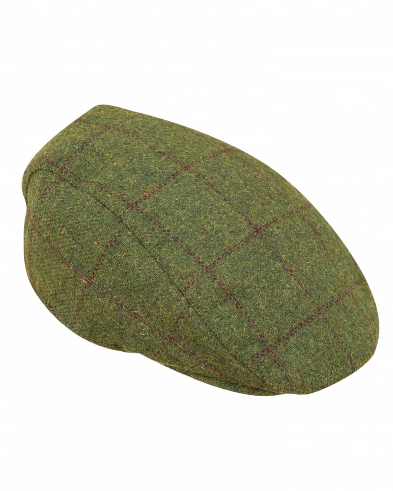 Grön Flat Cap - Window Pane