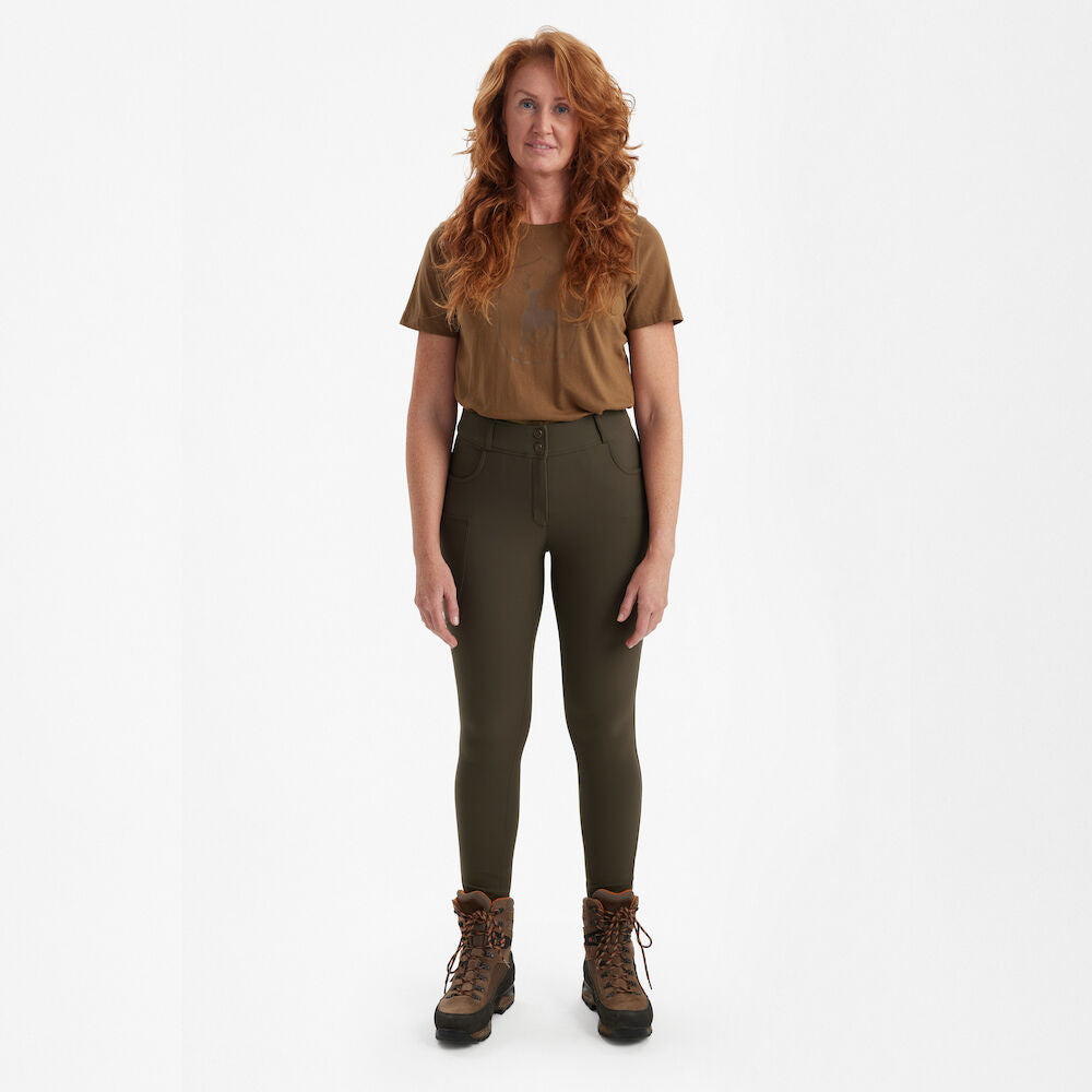 Lady Jakttights Palm Green - Deerhunter