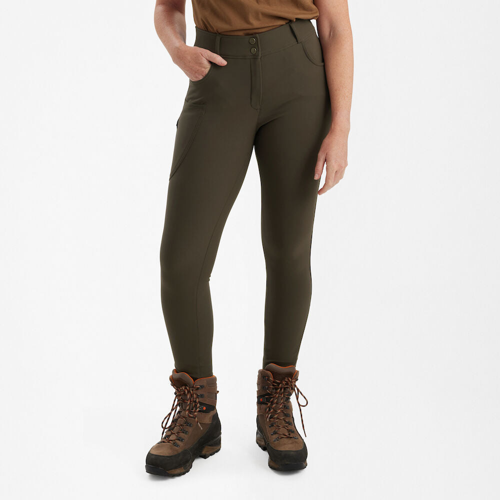 Lady Jakttights Palm Green - Deerhunter