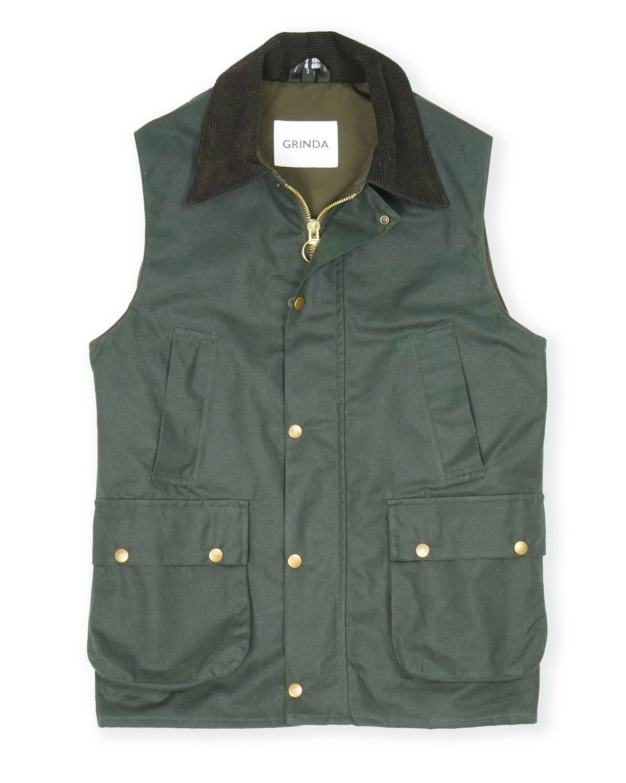 Vokset vest grøn - Grinda