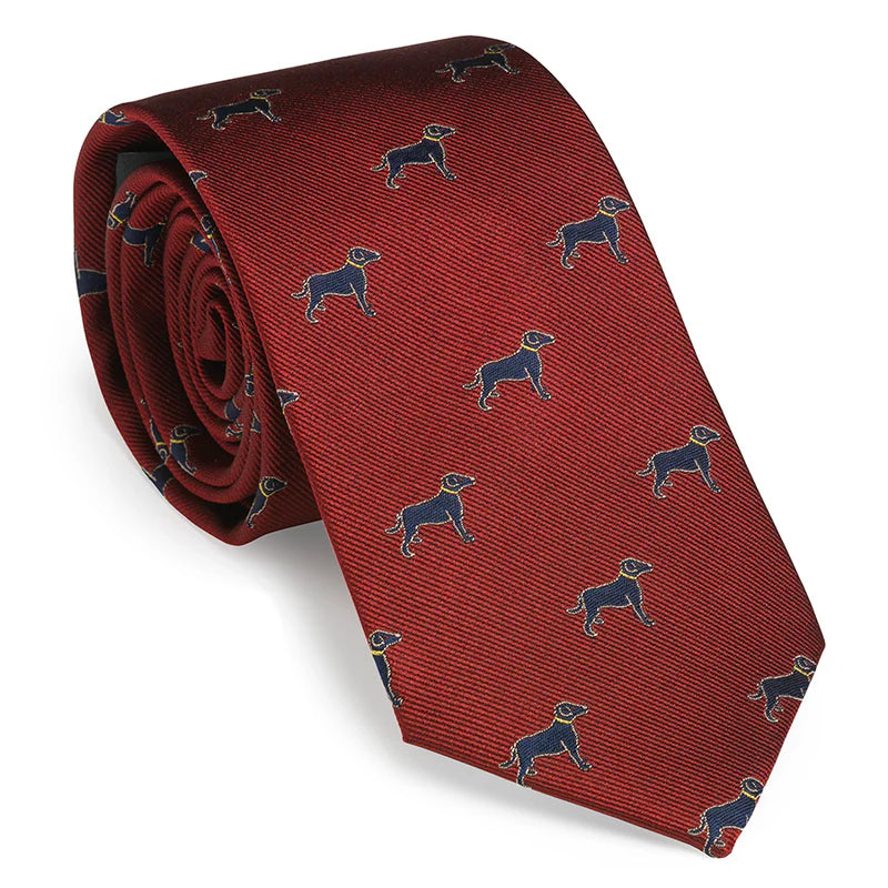 Laksen Dog Tie - Silke Wine