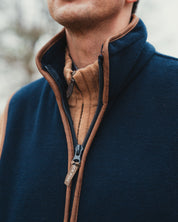 Dunkelblaue Fleece-Weste für Männer - Countryman