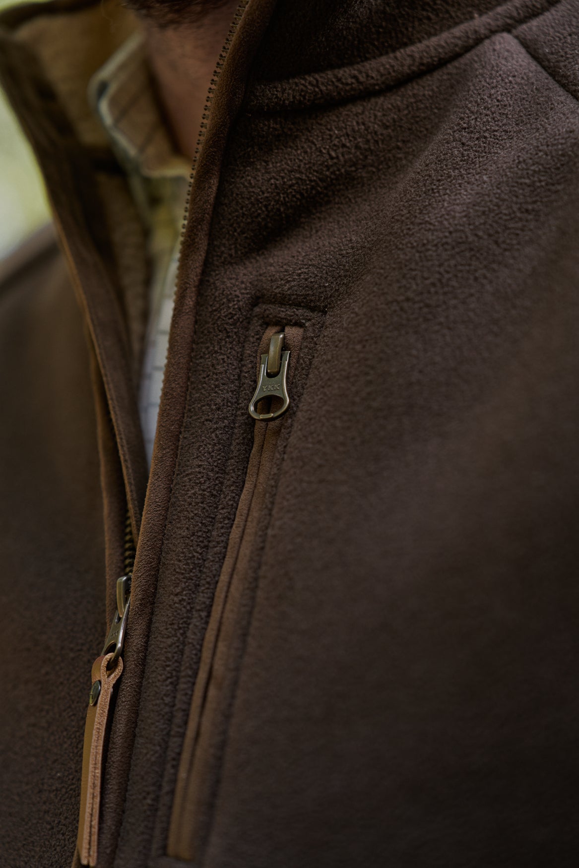 Sandhem Sherpa Fleeceväst - Demitasse Brown