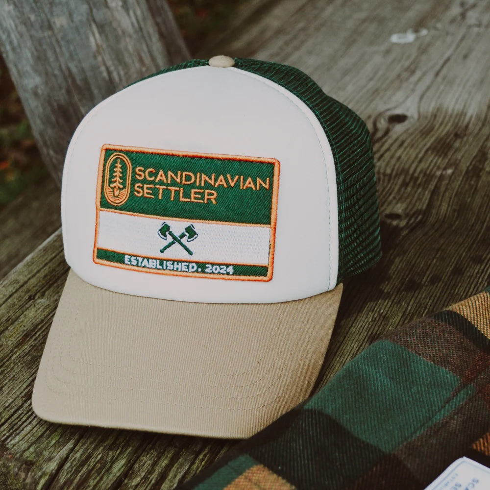 Scandinavian Settler - Truckerkeps - Grön