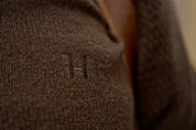 Vincent Merino Half-Zip - Demitasse Brown