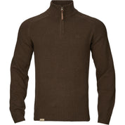 Vincent Merino Half-Zip - Demitasse Brown