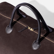 Wochenendtasche - Braunes Wildleder