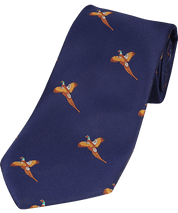 Jagdliche Krawatte mit Fasanenmotiv - Jaktstil.se