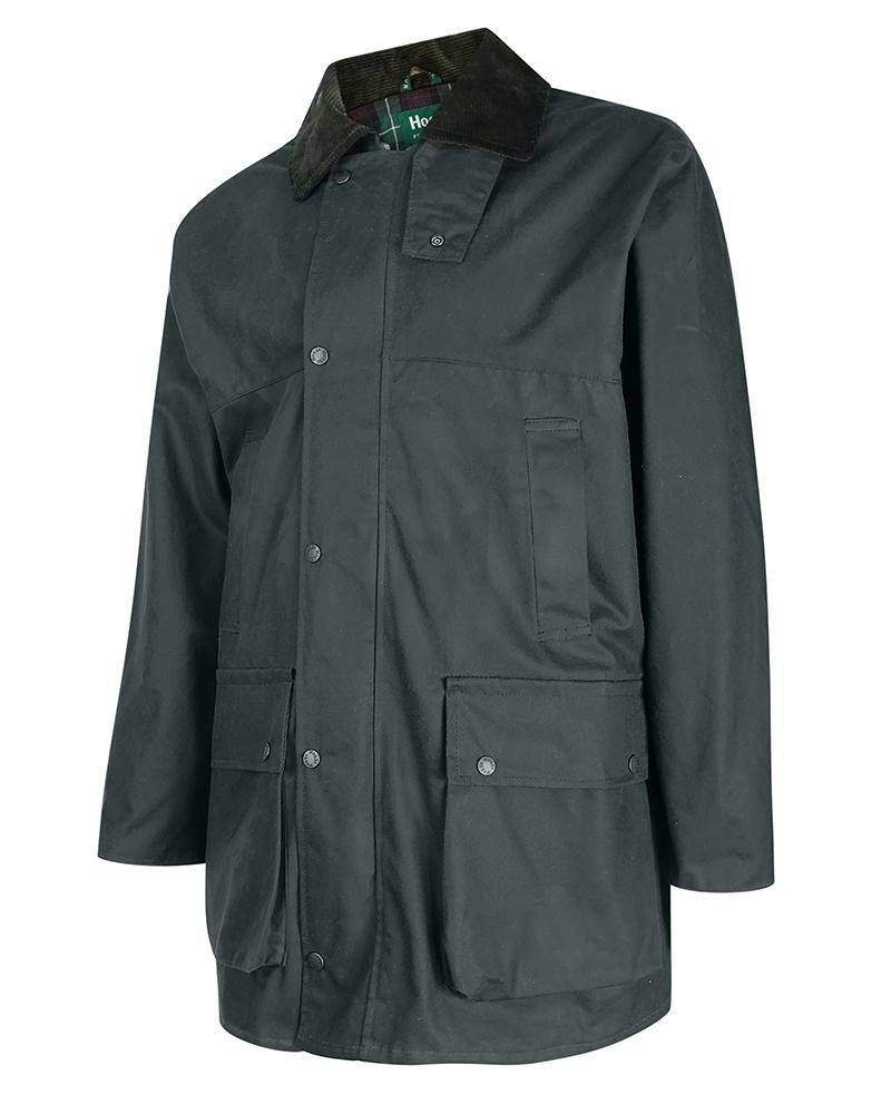 Woodsman Oilskirt - Dark Green Waxed Jacket - Jaktstil.se