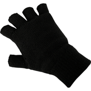 Schwarze Handschuhe - Quadratische Fäustlinge