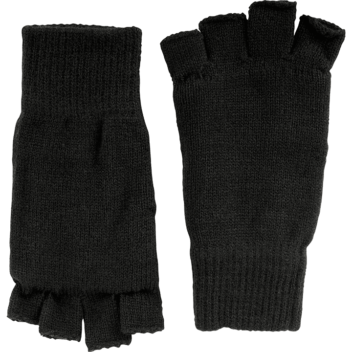 Schwarze Handschuhe - Quadratische Fäustlinge