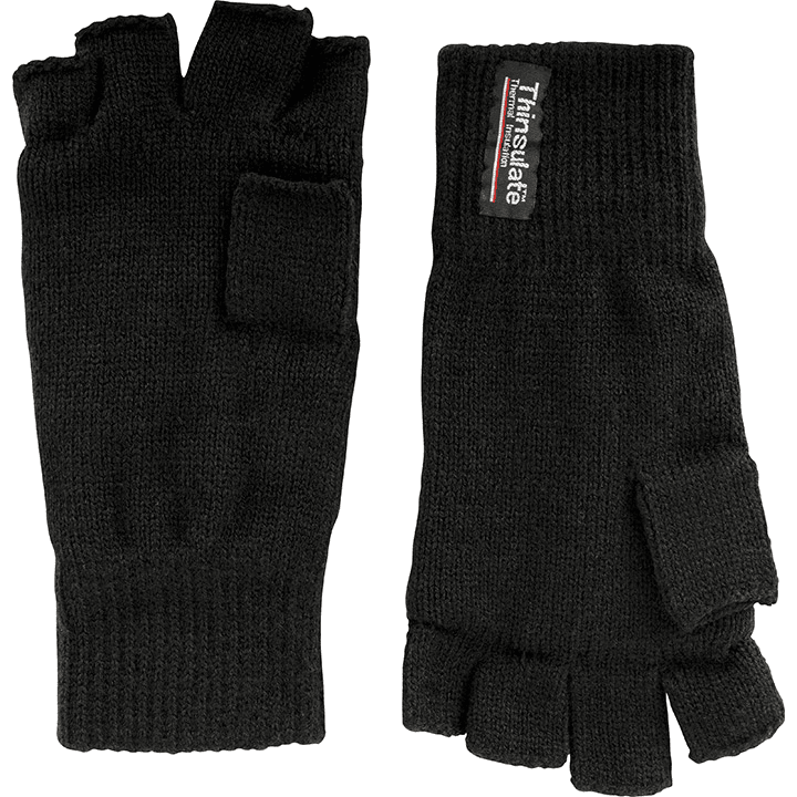Schwarze Handschuhe - Quadratische Fäustlinge