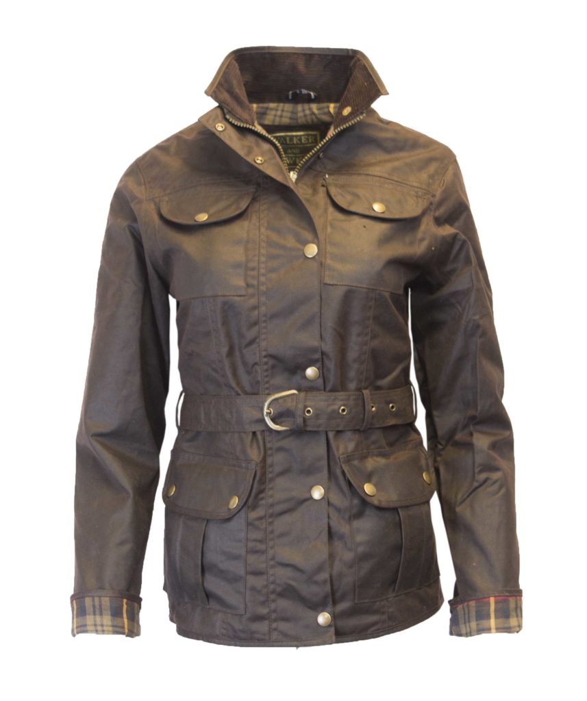 Gewachste Jacke Frauen - Braun