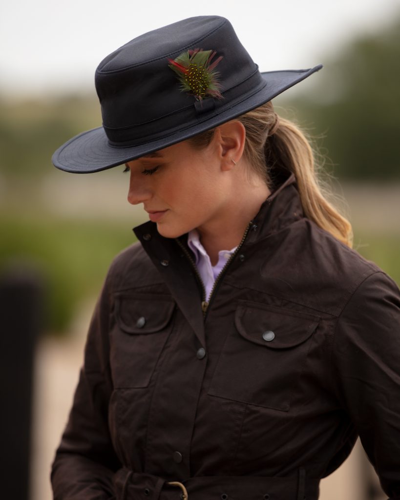 Gewachste Jacke Frauen - Braun